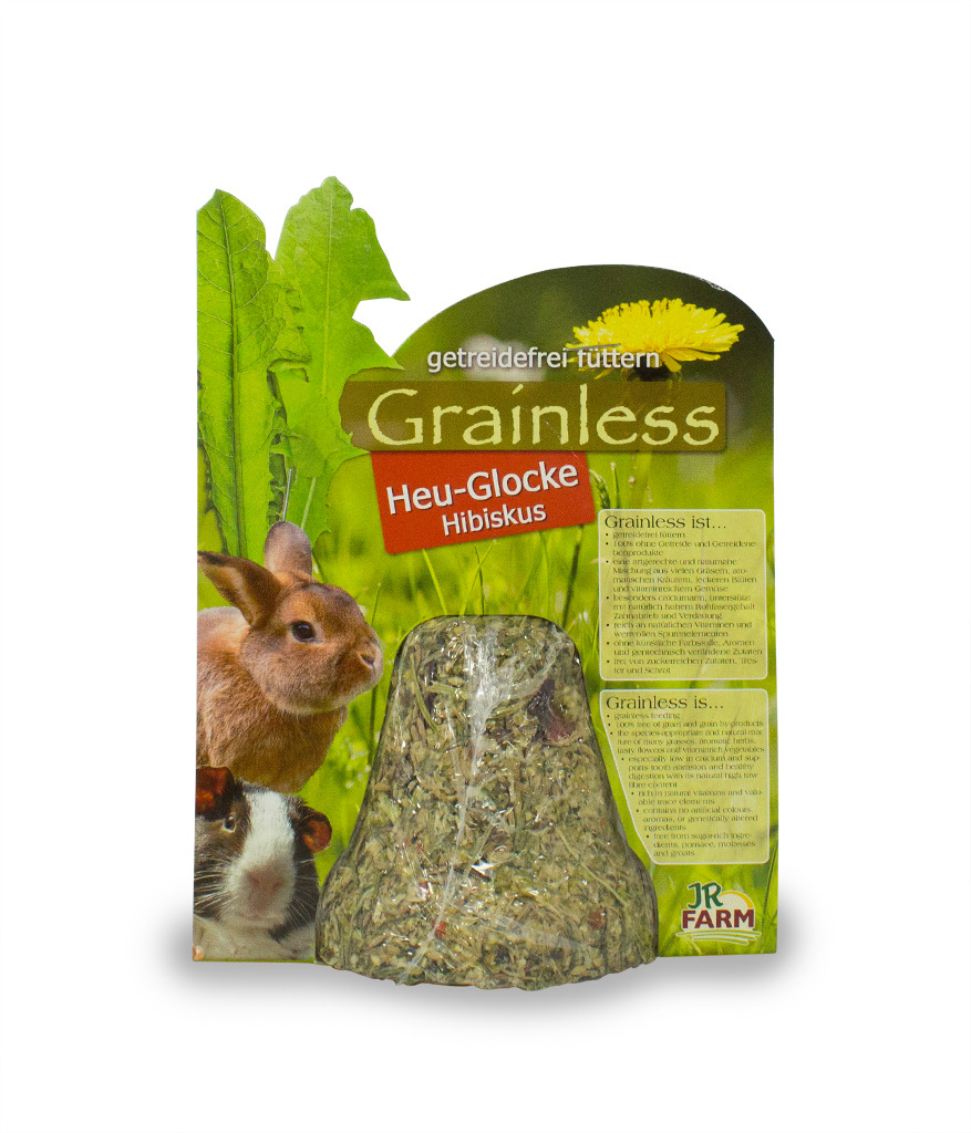 JR FARM Grainless Heu-Glocke Hibiskus 125g Kleintiersnack