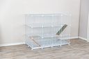 Vorschaubild TRIXIE Indoor Freilaufgehege, Metall/Kunststoff, 140 × 35 × 70 cm, weiß