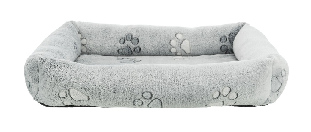 TRIXIE Bett Jimmy Soft, eckig, 75 × 65 cm, hellgrau