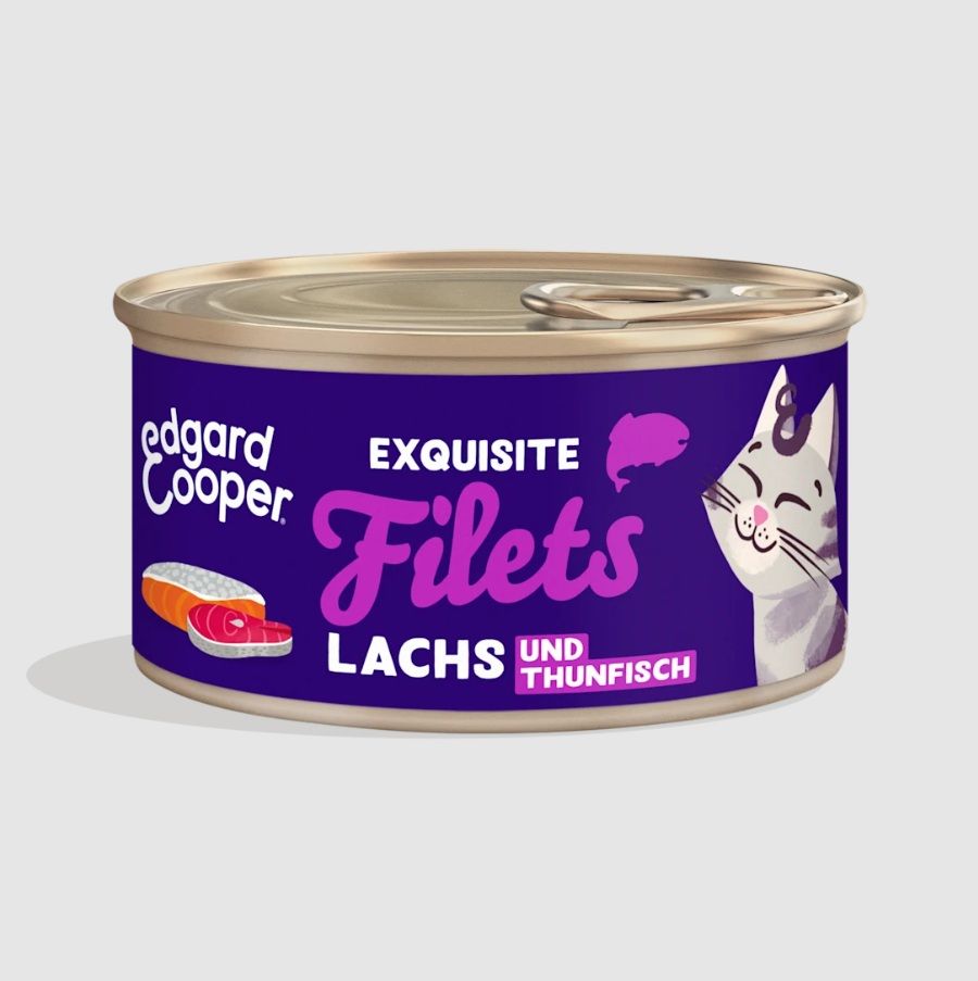 Edgard&Cooper Frischer Lachs & Wildfang-Thunfisch 70g Katzenfeuchtfutter